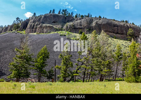 Sul Hellroaring Trail nel Parco Nazionale di Yellowstone Foto Stock