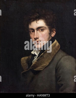 Carl Joseph Begas (1794-1854), autoritratto, ca. 1820. Selbstbildnis. Foto Stock