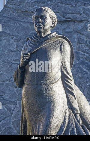 London, Westminster la statua di Maria Seacole nel giardino di San Tommaso' hospital Foto Stock