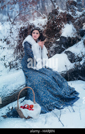 Ritratto di Snow White Foto Stock