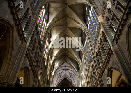 Cattedrale Saint Etienne, Metz, Lorena, Francia Foto Stock