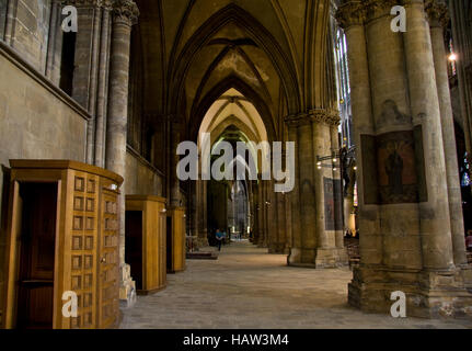 Cattedrale Saint Etienne, Metz, Lorena, Francia Foto Stock