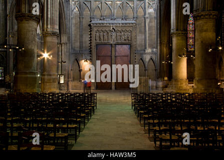 Cattedrale Saint Etienne, Metz, Lorena, Francia Foto Stock