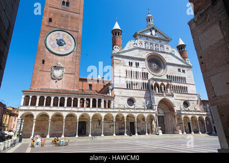 CREMONA, Italia - 24 Maggio 2016: la cattedrale Assunzione della Beata Vergine Maria. Foto Stock