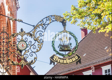 Ristorante, alpirsbach birreria Foto Stock