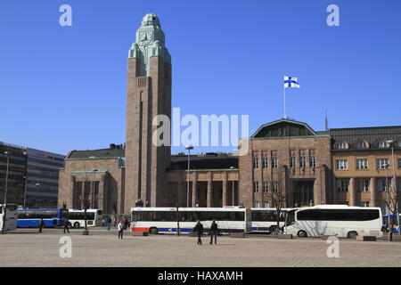 Der Hauptbahnhof von Helsinki Foto Stock