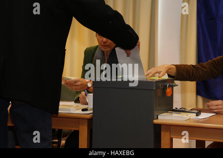 Elettori voti a Berlino. Foto Stock