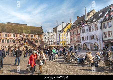Place de la reunion, Mulhouse Foto Stock