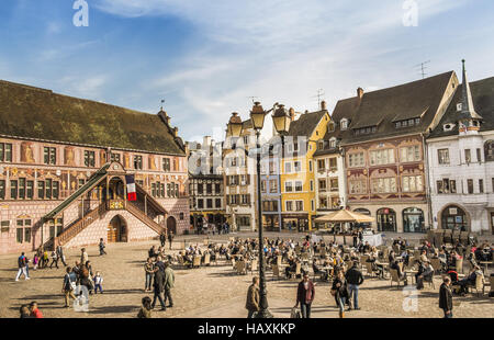 Caffè all'aperto, place de la reunion Foto Stock