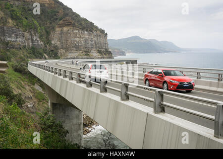 Il Sea Cliff Bridge in Coalcliffe, NSW, Australia Foto Stock