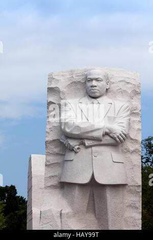 Martin Luther King Jr., il Monumento di Washington, DC Foto Stock