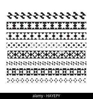 Linea astratta per la progettazione. Set di confini di vettore e linee Illustrazione Vettoriale