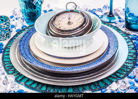 Cenone di Capodanno Foto Stock