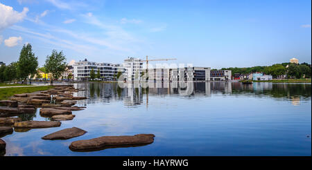 Il lago di Phoenix in Dortmund Foto Stock