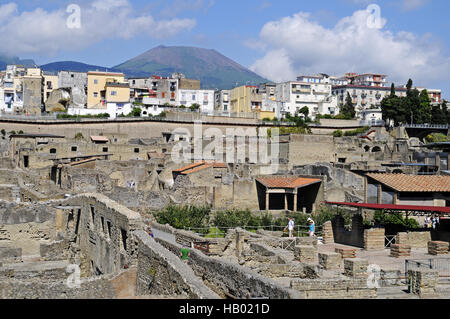 Sito di scavo, Ercolano, Campania, Italia Foto Stock