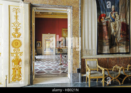 Royal Palace, museo, Napoli, campania, Italy Foto Stock