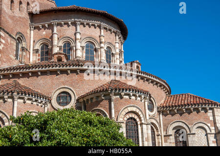 Tolosa, basilica di San Sernin (chiesa romanica) , Haute-Garonne, Occitanie, Francia Foto Stock
