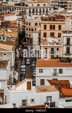 Strade di Ibiza Foto Stock