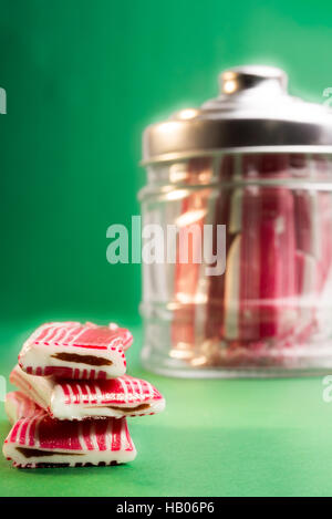 Candy in una bottiglia Foto Stock