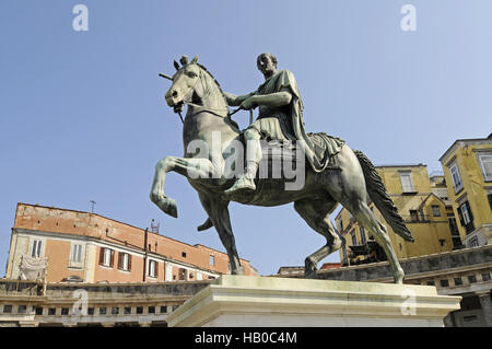 Piazza del Plebiscito, piazza, Napoli, Italia Foto Stock