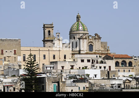 Cattedrale, cityscape, Oria, Puglia, Italia Foto Stock