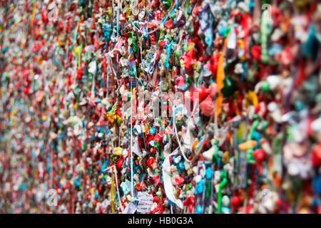 Teatro di mercato parete gengivale in Pike Market di Seattle Foto Stock