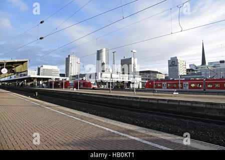 La stazione ferroviaria principale, Dortmund, Germania Foto Stock