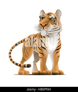 Tigre del fumetto Illustrazione Vettoriale
