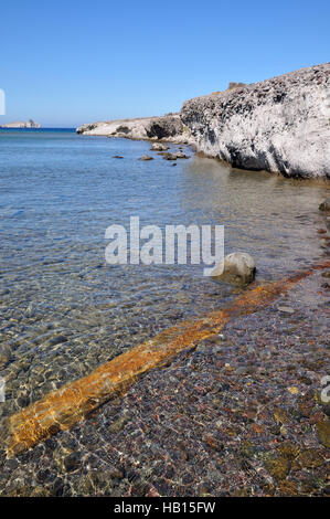 Petrified Forest preistorica in Sigri, Lesbo Island, Grecia Foto Stock