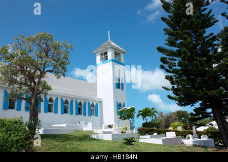 Sant'Andrea Chiesa anglicana, grande Exuma, Bahamas Foto Stock