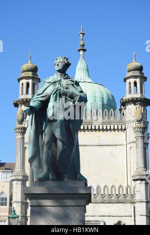 Statua di George IV Brighton Inghilterra Foto Stock