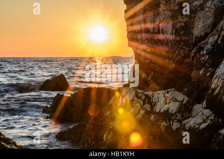 Sonnenuntergang in balla Foto Stock