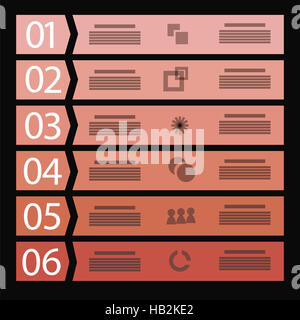 Rosso Temtlate Business Foto Stock