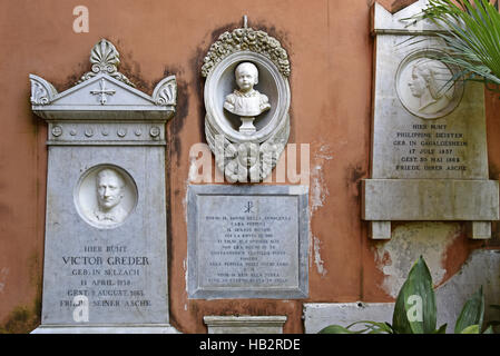 Campo Santo Teutonico, cimitero, Roma Foto Stock