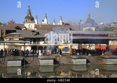 Il Tempio di Pashupatinath Foto Stock