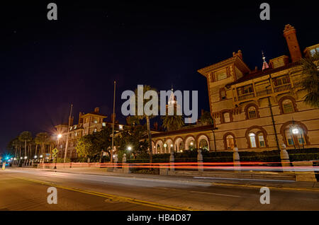 Sant'Agostino città scene di strada atnight Foto Stock