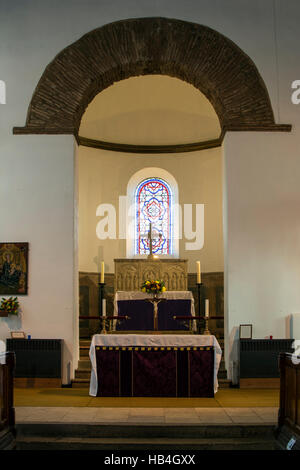 Chiesa di tutti i santi, Brixworth, Northamptonshire, England, Regno Unito Foto Stock