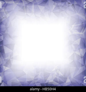 Blu sfondo poligonale. Foto Stock