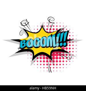 Lettering braccio. Testo di fumetti effetti sonori pop art style vettore. Suono parlato di bolla frase testo fumetto cartoon espressione suona illustrazione. Fumetto Illustrazione Vettoriale