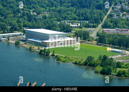 Seattle Seahawks campo pratica a Renton, Washington Foto Stock