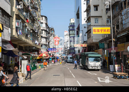 HONG KONG STREET SCENE Cina Foto Stock