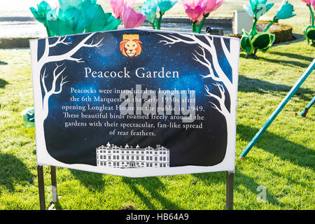 Longleat Festibal di luce Foto Stock