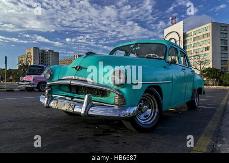 Plymouth-Oldtimer in Havanna Foto Stock