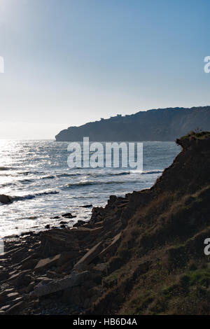 Il foreshore a: Peveril Point, Swanage, Dorset. Foto Stock