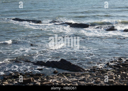 Il foreshore a: Peveril Point, Swanage, Dorset. Foto Stock