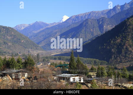 Paro Valley, Bhutan Foto Stock