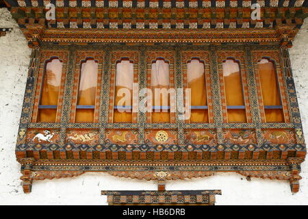 La pittura al Dzong Foto Stock