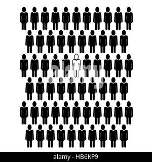 Persone icona Conversazione Foto Stock