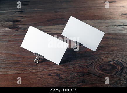 Blank business cards Foto Stock