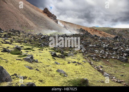 Le montagne di calore di fumo Foto Stock